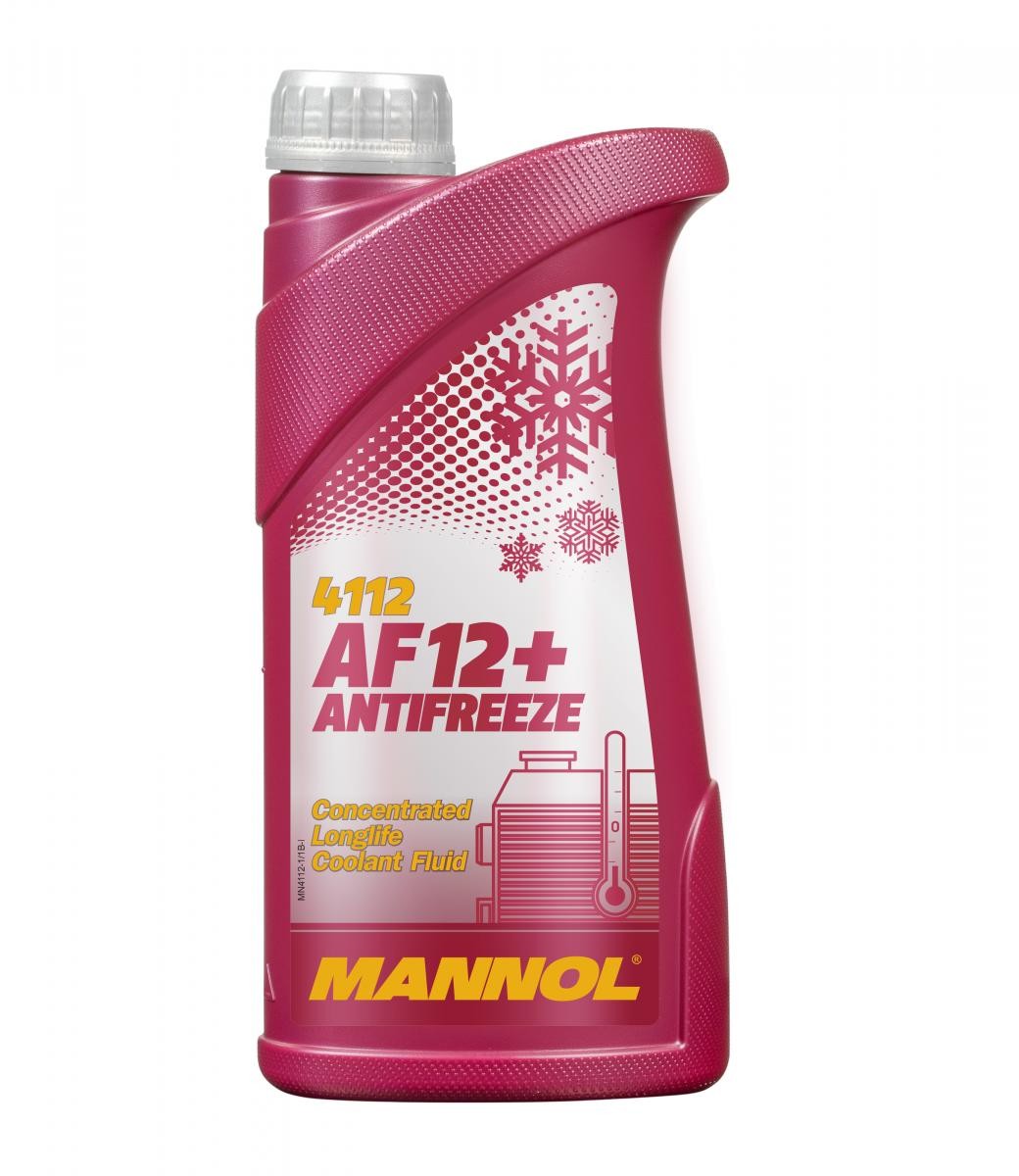 [Paket] 2L Kühlerfrostschutz Rot G12+ Mannol Antifreeze AF12+ -40°C  Kühlmittel Audi VW