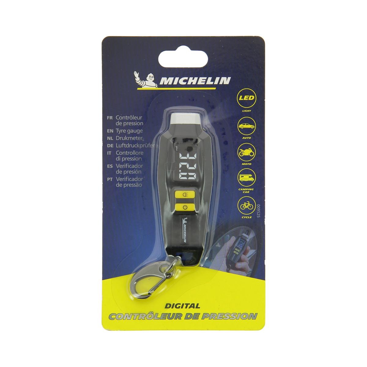 Manomètre contrôle de pression pneu Michelin - Équipement moto