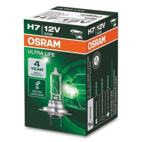 64210ULT OSRAM ULTRA LIFE H7 Lámpara, faro de carretera H7 12V 55W 3200K  Halógena H7 ❱❱❱ precio y experiencia