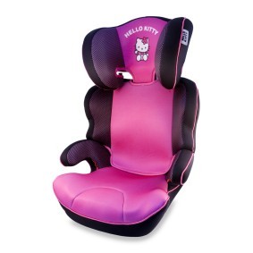 HELLO KITTY KIT4046 Cadeira auto sem Isofix, Grupo 2/3, 15-36 kg, sem cinto  de segurança de cadeira, preto, cor de rosa KIT4046