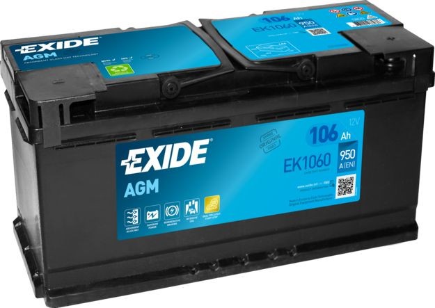 EK1060 EXIDE EK1050 (020AGM) Batterie 12V 106Ah 950A B13 AGM