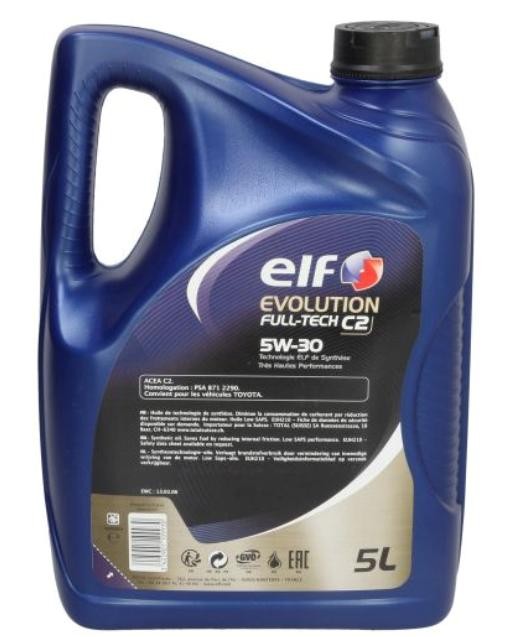 Aceite de motor ELF Evolution Full-Tech C2 5W-30 5L, 2214008 ❱❱❱ precio y  experiencia