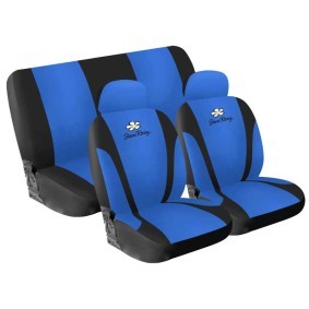 Schonbezüge Auto Sitzbezug Sitzbezüge Blau Vorne+Hinten Satz für