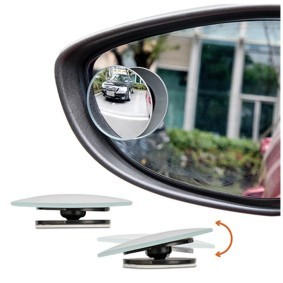 CarStyling Spiegelaufsatz Fahrschulspiegel Toter Winkel Aufsatz  Weitwinkelspiegel Aufsatzspiegel