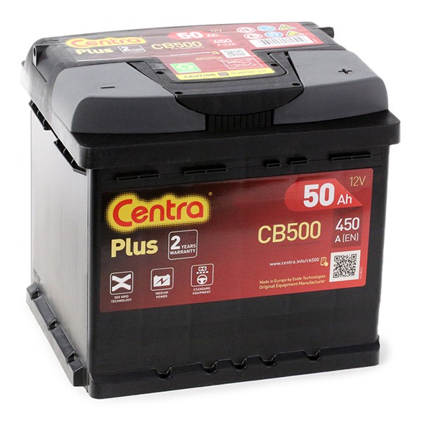 CB500 CENTRA Plus Batterie 12V 50Ah 450A B13 L1 Bleiakkumulator
