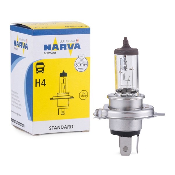 48892 NARVA H4 Ampoule, projecteur longue portée H4 24V 75/70W P43t-38,  3700K, Halogène H4 ❱❱❱ prix et expérience