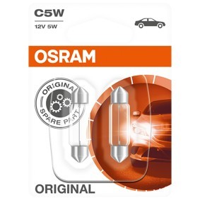 6418-02B OSRAM ORIGINAL LINE C5W Kennzeichenbeleuchtung, Birne 12V