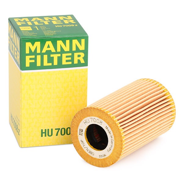 HU 7008 z MANN-FILTER Ölfilter mit Dichtung, Filtereinsatz HU 7008
