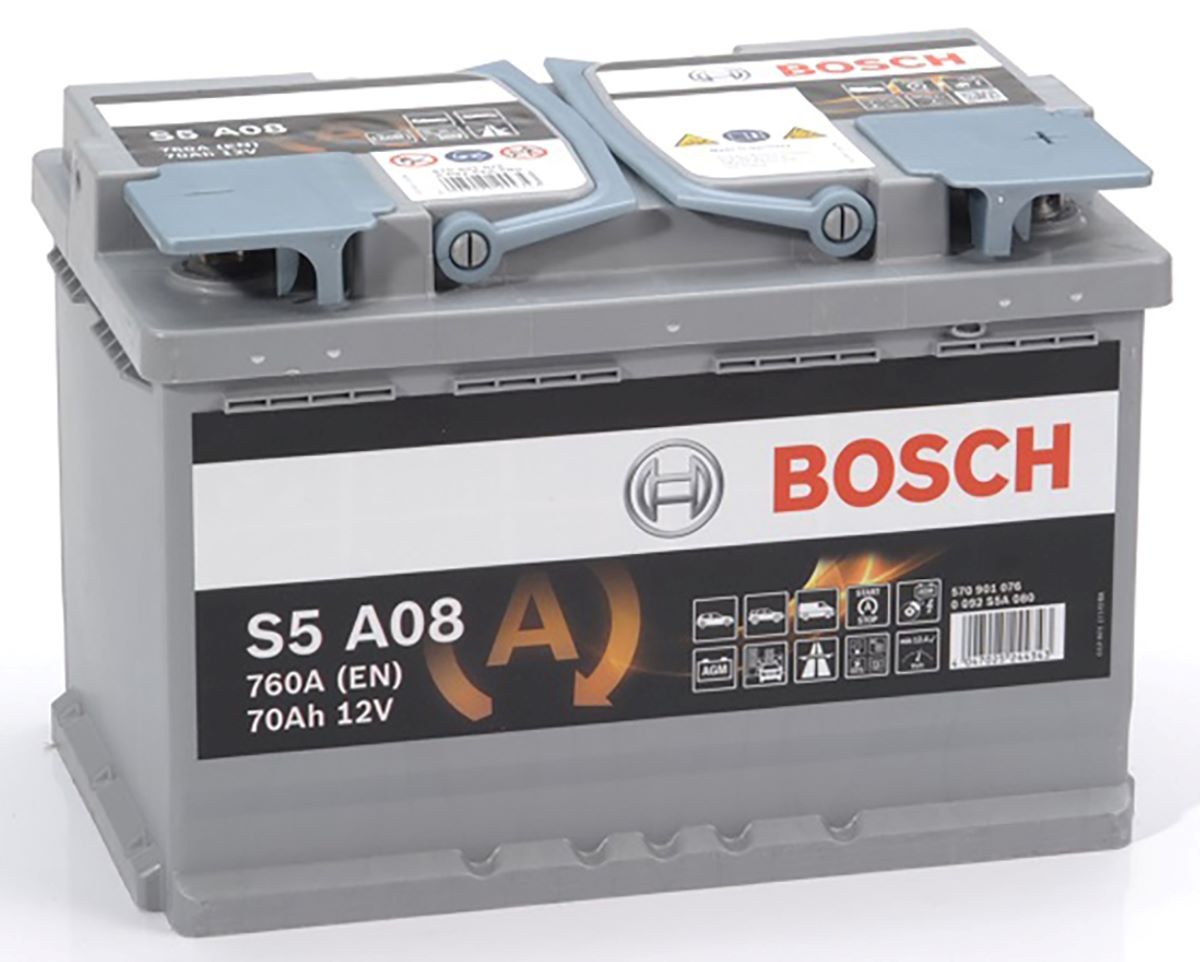 0 092 S5A 080 BOSCH S5 S5 A08 Batterie 12V 70Ah 760A B13 L3 AGM