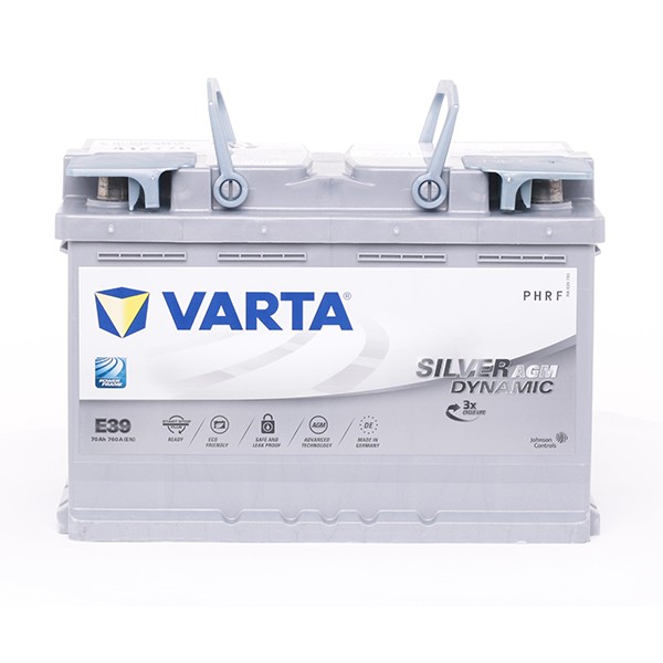 570901076D852 VARTA SILVER dynamic E39 E39 Batterie 12V 70Ah 760A B13 L3  AGM-Batterie E39, 570901076 ❱❱❱ Preis und Erfahrungen
