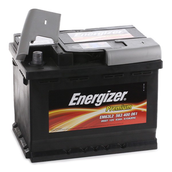 EM63-L2 ENERGIZER PREMIUM Batterie 12V 63Ah 610A B13 L2 Batterie au plomb  EM63-L2, 563400061 ❱❱❱ prix et expérience