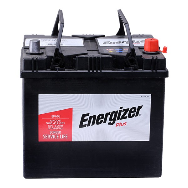 EP60J ENERGIZER Plus Batterie 12V 60Ah 510A B00 D23 Batterie au