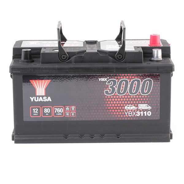 YBX3110 YUASA YBX3000 Batterie 12V 80Ah 760A LB4 mit Handgriffen, mit  Ladezustandsanzeige, Bleiakkumulator YBX3110 ❱❱❱ Preis und Erfahrungen