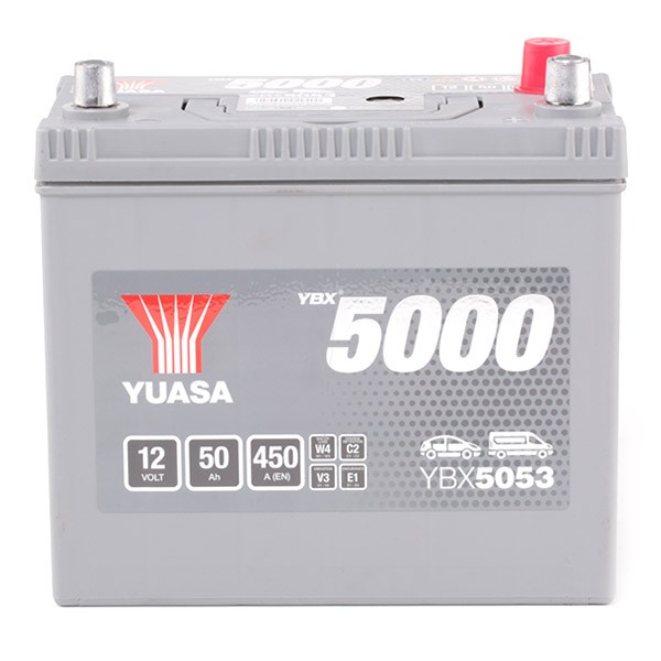 YBX5053 YUASA YBX5000 Batterie 12V 50Ah 450A B24 mit Handgriffen