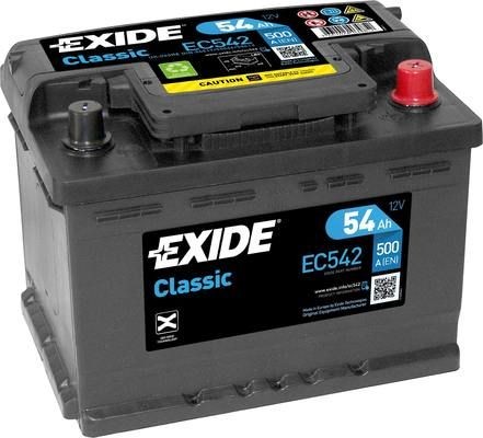 EC542 EXIDE ContiClassic 065RE Batterie 12V 54Ah 500A B13 LB2