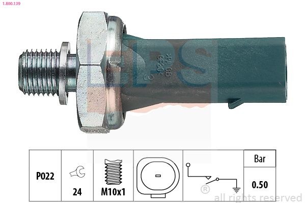 Laiton Jauge Pression Huile Capteur Adaptateur M10X1 Femelle - 1/4