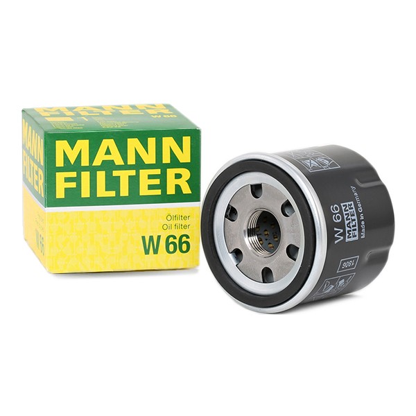 W 66 MANN-FILTER Oil Filter M 20 X 1.5, Spin-on Filter W 66 ❱❱❱ price and  experience