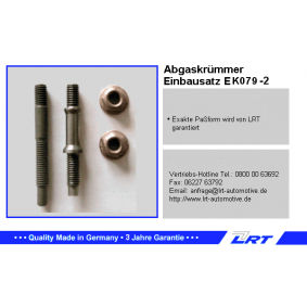 Montagesatz, Abgaskrümmer