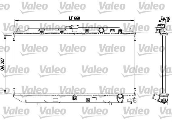 Kühler, Motorkühlung VALEO 819193