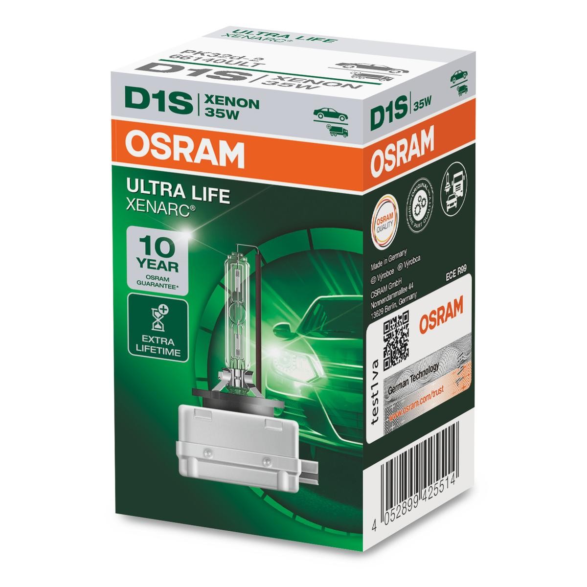 OSRAM XENARC ULTRA LIFE 66140ULT Glühlampe, Fernscheinwerfer