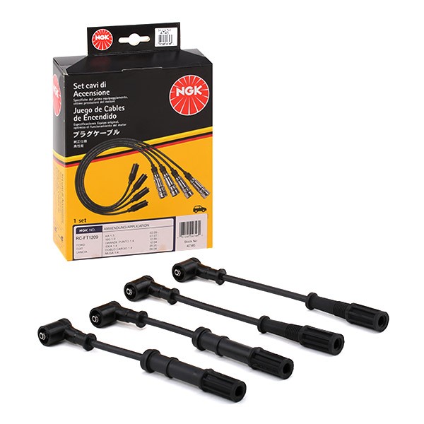 NGK Kit Cavi Accensione N° condotti: 4 4746 Kit Cavi Candele FORD,FIAT,ALFA ROMEO,KA (RU8),500 (312),GRANDE PUNTO (199),PANDA (169),500 C (312)