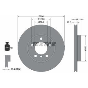 Disque de frein Épaisseur du disque de frein: 22mm, Ø: 294mm, Ø: 294mm avec OEM numéro 3411 9804 828