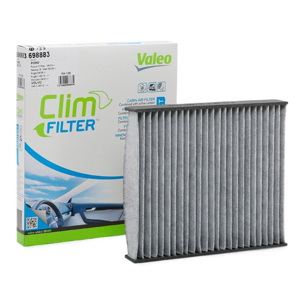 VALEO Kupéfilter aktivtkolfilter 698883 Filter, kupéventilation,Pollenfilter FORD,Focus II Schrägheck (DA_, HCP, DP),MONDEO IV Turnier (BA7)