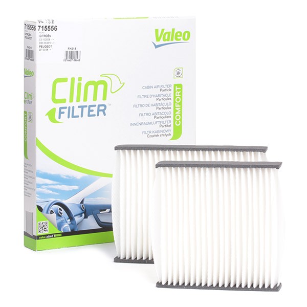 VALEO Filtro abitacolo Filtro particellare 715556 Filtro, aria abitacolo,Filtro antipolline PEUGEOT,CITROËN,DS,207 (WA_, WC_)