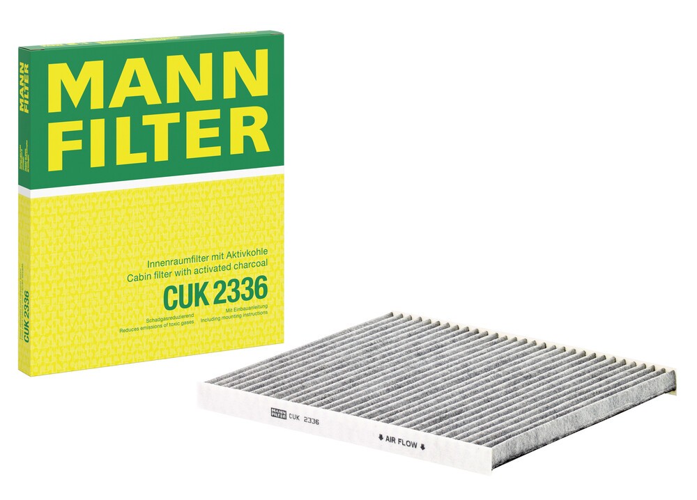 MANN-FILTER Kupéfilter aktivtkolfilter CUK 2336 Filter, kupéventilation,Pollenfilter HYUNDAI,KIA,i40 CW (VF),TUCSON (JM),i40 (VF),GENESIS Coupe
