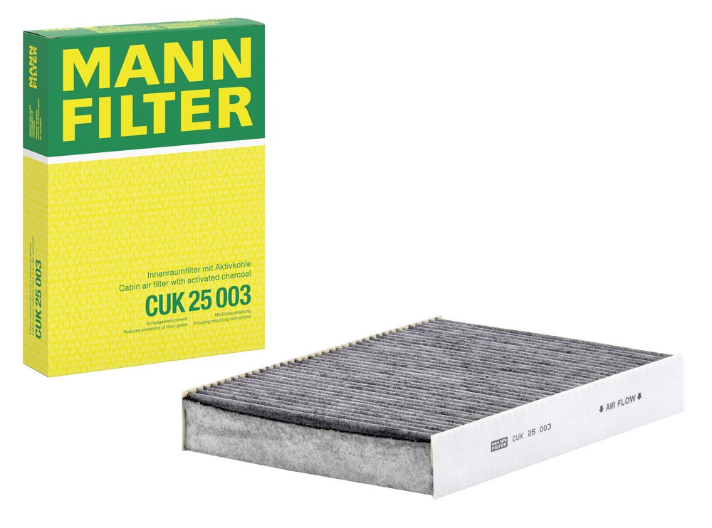 MANN-FILTER Filtre d'Habitacle CUK 25 003 Filtre à Pollen,Filtre De Climatisation RENAULT,NISSAN,MEG