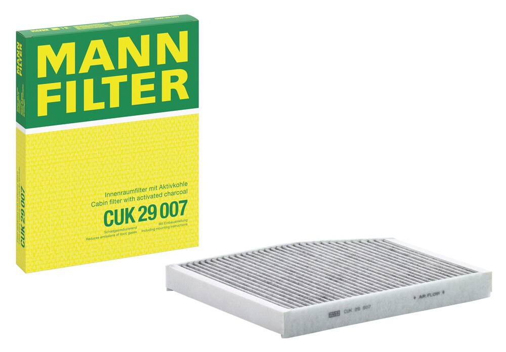 MANN-FILTER Kupéfilter aktivtkolfilter CUK 29 007 Filter, kupéventilation,Pollenfilter FORD,Transit V363 Kastenwagen (FCD, FDD)