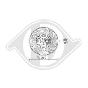 Вентилатор за охлаждане на двигателя 701 959 455 J DIEDERICHS DCL1218 VW, AUDI, VOLVO, SKODA, SEAT