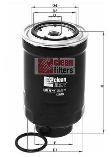 CLEAN FILTER  DN 287/A Filtre à carburant Hauteur: 139mm
