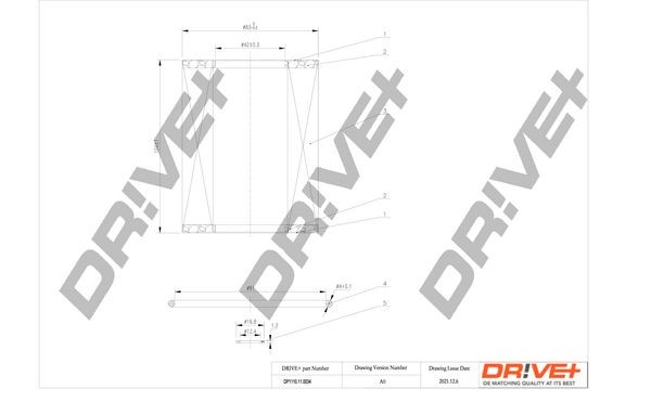Motorölfilter DP1110.11.0034 Dr!ve+ DP1110.11.0034 in Original Qualität