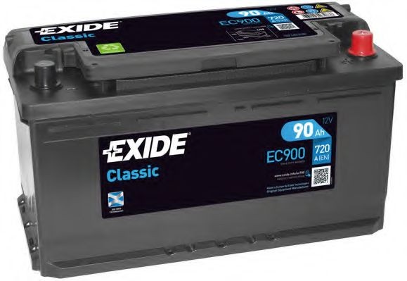 EC900 EXIDE ContiClassic 017RE Batterie 12V 90Ah 720A B13 L5 Batterie au  plomb 017RE, 588 27 ❱❱❱ prix et expérience