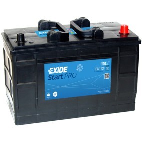 EG1100 EXIDE Start 663SE Batterie 12V 110Ah 750A B0 D2