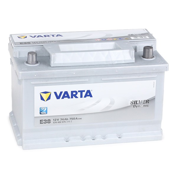 5744020753162 VARTA SILVER dynamic E38 E38 Batterie 12V 74Ah 750A B13 LB3  Bleiakkumulator E38, 100 ❱❱❱ Preis und Erfahrungen