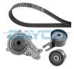 Water pump and timing belt kit 11584247 DAYCO KTBWP9140 Ford Fiesta Mk5