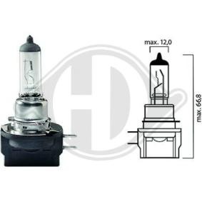 Bulb, headlight H11B, PGJY19-2, 12V, 55W LID10039