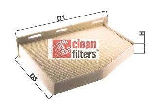 CLEAN FILTER  NC2132 Filtro abitacolo Alt.: 30mm
