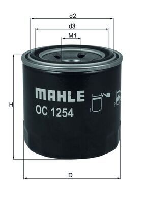 Olejový filtr MAHLE ORIGINAL OC1254 odborné znalosti