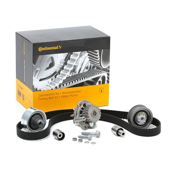 Image of CONTITECH Pompa Acqua + Kit Cinghia Distribuzione N° denti: 141 CT1044WP1 Pompa Acqua + Kit Cinghie Dentate,Pompa VW,AUDI,SKODA009