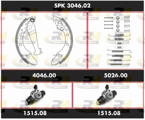 ROADHOUSE Super Precision Kit SPK 3046.02 Bremsensatz, Trommelbremse
