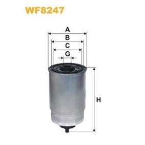 Filtro carburante BF8T9155AA WIX FILTERS WF8247 FORD, LAND ROVER, MAZDA, FORD USA
