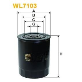 Ölfilter 15601-87310 WIX FILTERS WL7103