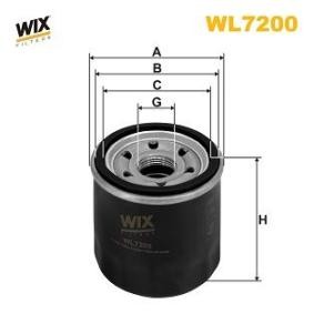 Ölfilter 30A40-00201 WIX FILTERS WL7200