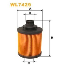 Filtro olio 95517669 WIX FILTERS WL7429 FIAT, OPEL, VAUXHALL, PLYMOUTH