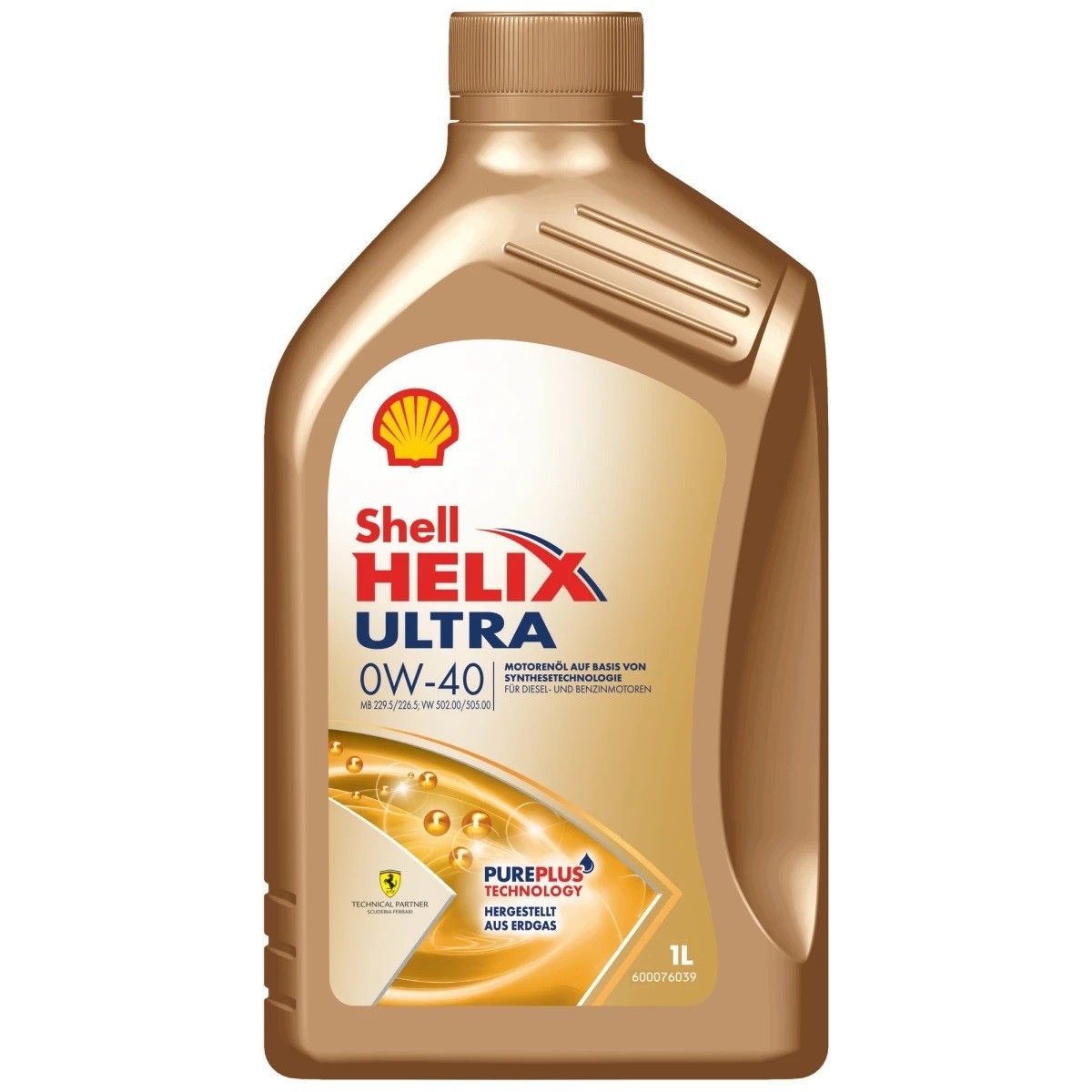 SHELL Helix Ultra 0W 40 MB 229.5 1l
