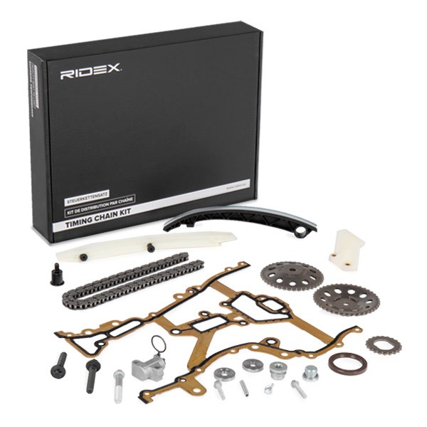 RIDEX Kit catena distribuzione Catena chiusa 1389T0003  OPEL,VAUXHALL,Corsa D Schrägheck (S07),Meriva A (X03),Corsa C Schrägheck (X01)