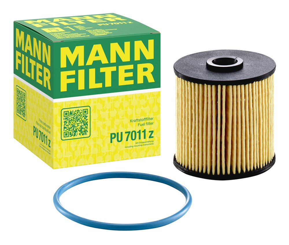 Image of MANN-FILTER Filtro Carburante con guarnizione PU 7011 z Filtro Combustibile FORD,FORD USA,Fiesta Mk6 Schrägheck (JA8, JR8),FOCUS III009